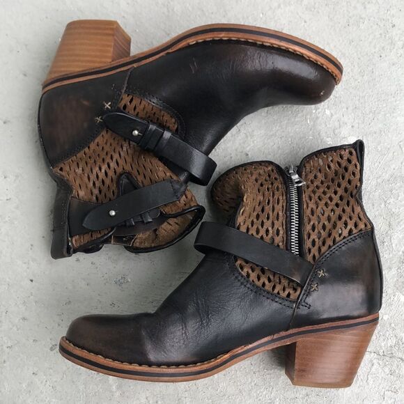 rag n bone block heel ankle boots - Picture 2 of 8